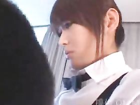 Милая японская студентка трахается со зрелыми мужиками